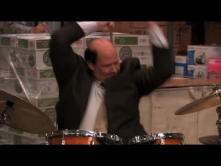 series the office. battle of the drummers.